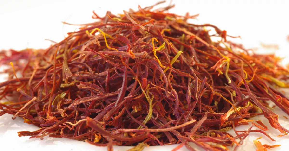 Orange saffron threads